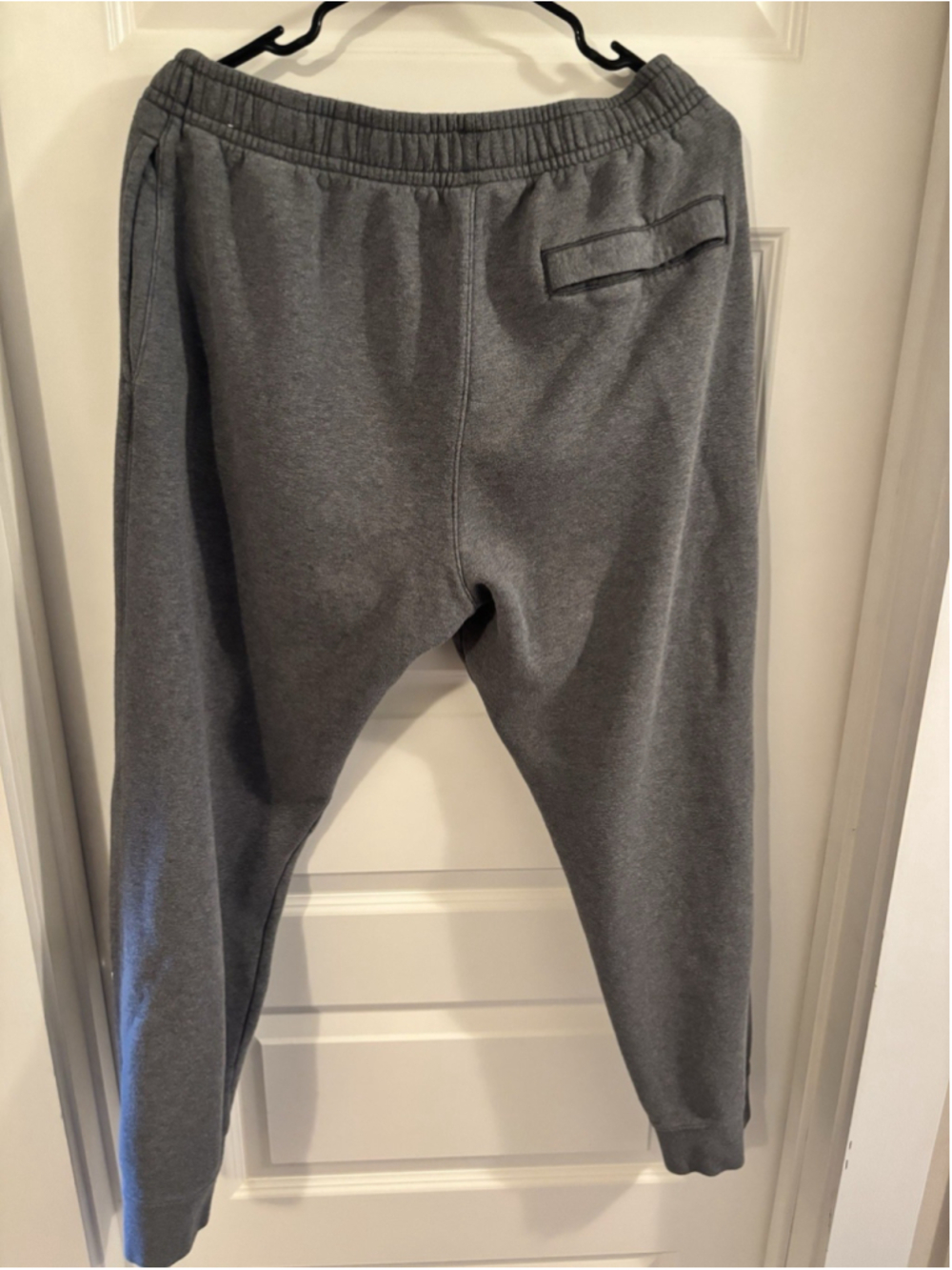 Nike Mens Club Fleece Joggers Grey Heather Sweatpants Tapered Large Pants - Picture 5 of 7